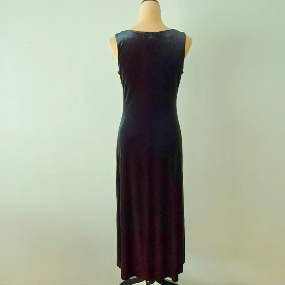 Vintage CDC Caren Desiree  Company Elegant Black Velvet Dress and Cardigan Set M - Picture 11 of 15